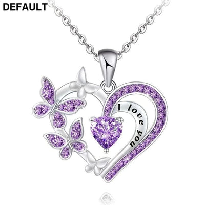 Love Butterfly Necklace New Year’s Gift For Your Lover Friend Silvery Sterling Silver Necklaces Jewelry Making Kits