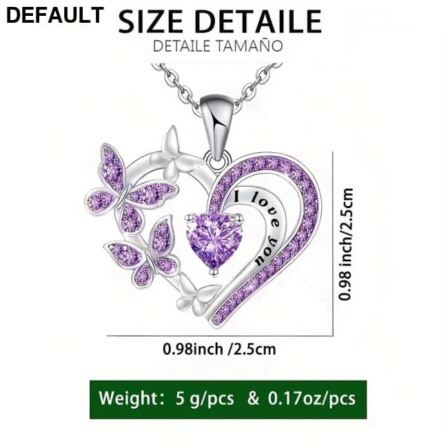 Love Butterfly Necklace New Year’s Gift For Your Lover Friend Silvery Sterling Silver Necklaces Jewelry Making Kits