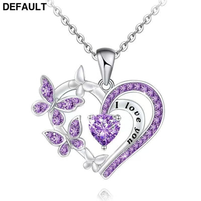 Love Butterfly Necklace New Year’s Gift For Your Lover Friend Silvery Sterling Silver Necklaces Jewelry Making Kits