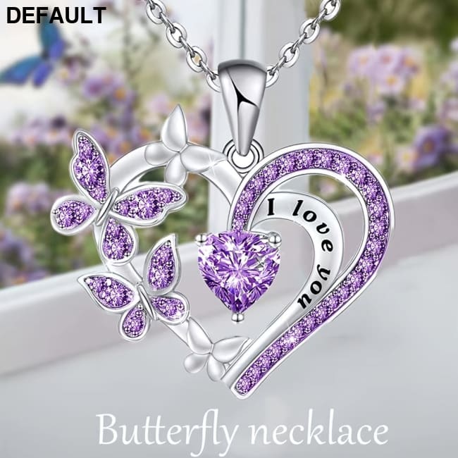Love Butterfly Necklace New Year’s Gift For Your Lover Friend Silvery Sterling Silver Necklaces Jewelry Making Kits