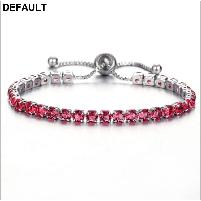 Luxury 4mm Cubic Zirconia Tennis Bracelets Iced Out Chain Sred Sterling Silver