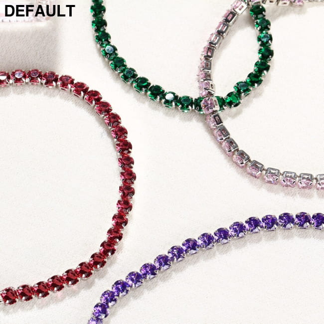 Luxury 4mm Cubic Zirconia Tennis Bracelets Iced Out Chain Sterling Silver