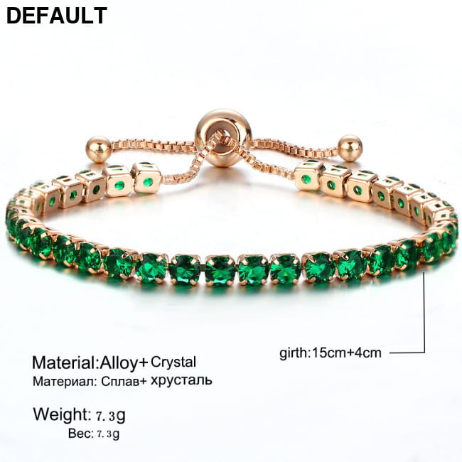 Luxury 4mm Cubic Zirconia Tennis Bracelets Iced Out Chain Sterling Silver