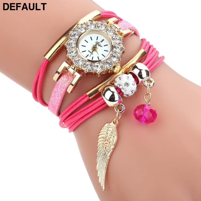 Luxury Gemstone Watches hot pink Women