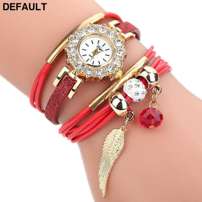 Luxury Gemstone Watches red Women