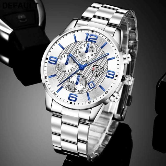 Luxury Mens Watches Stainless Steel Quartz Male Wristwatch Men Sport