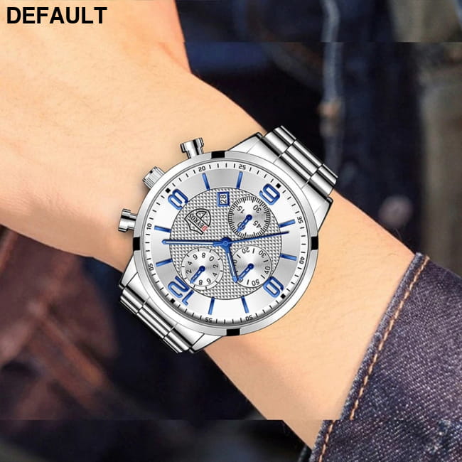 Luxury Mens Watches Stainless Steel Quartz Male Wristwatch Men Sport