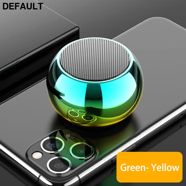 M3 Colorful Wireless Speakers 3D Mini Electroplating Round Green Bluetooth Electronics
