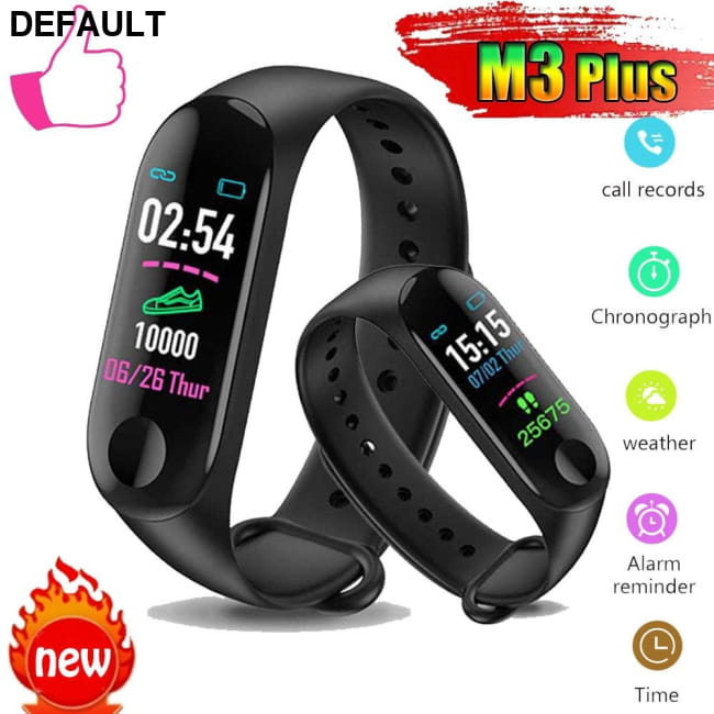 M3+ Smartwatch: Heart Rate & BP Monitoring Smart Watches