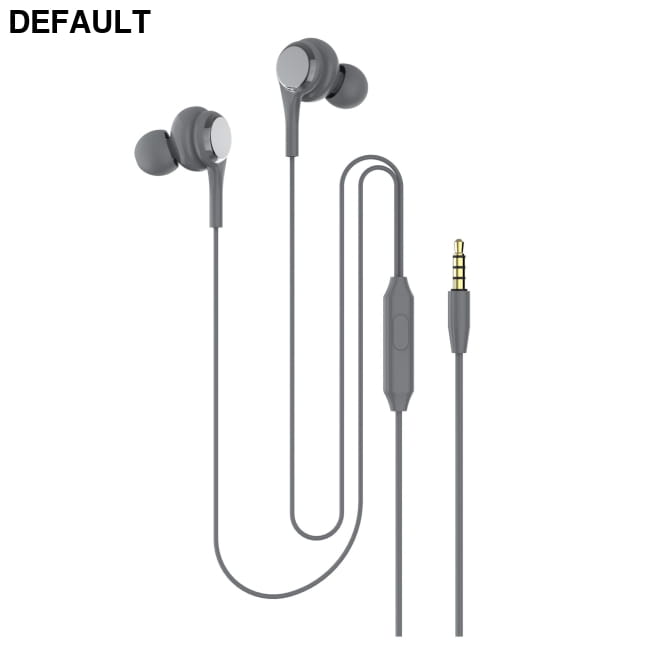 Macaron Color In-Ear Wired Headphones; Lightweight Dark Grey Earbuds Best Selling Products