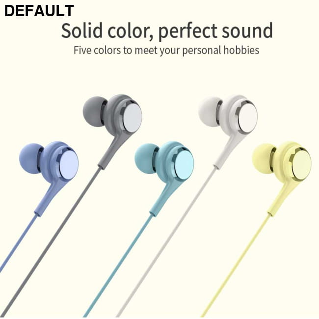 Macaron Color In-Ear Wired Headphones; Lightweight Earbuds Best Selling Products