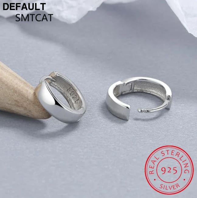 Man/Women’s 925 Sterling Silver Hoop Earrings Cute Neat Gift For Girls/Boys Fine Jewelry Accessory Party DA1417 Men