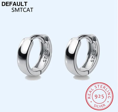 Man/Women’s 925 Sterling Silver Hoop Earrings Cute Neat Gift For Girls/Boys Fine Jewelry Accessory Party DA1417 Men