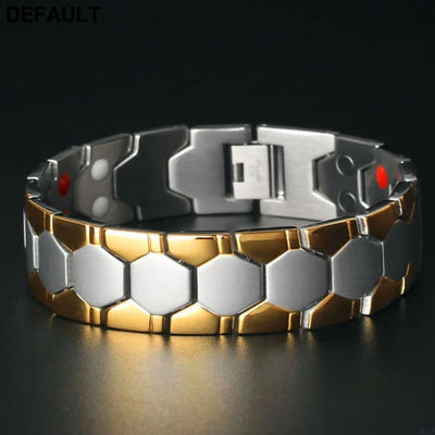 Men Braided Magnetic Bracelet Arthritis Health Energy Male Gift Therapy Magnets for Wholesale Bracelets