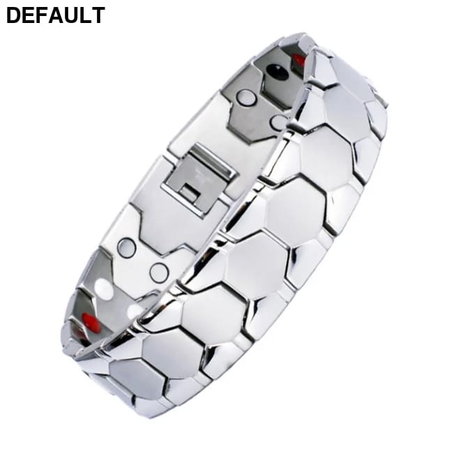 Men Braided Magnetic Bracelet Arthritis Health Energy Male Gift Therapy Magnets for Wholesale Silver Bracelets