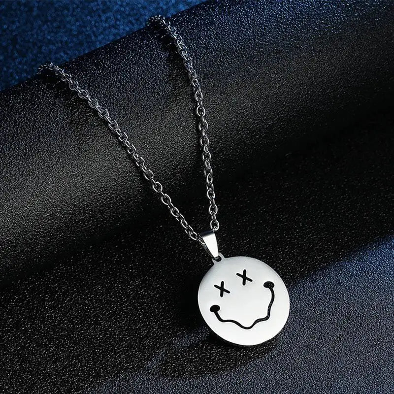 Men Statement Poker Lucky Ace of Spades Pendant Necklace Red Black Silver Color Stainless Steel Long Chain Necklaces