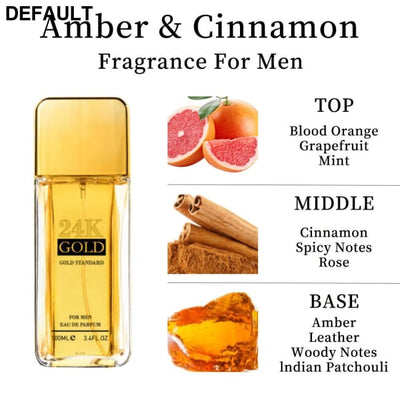 Men’s Amber & Cinnamon Eau De Toilette Spray – Unique Long-Lasting Fragrance for Daily Wear or Special Occasions 88217