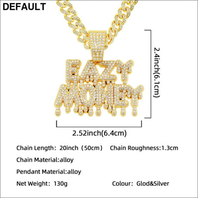 Men’s Creative Splicing Letter Pendant Necklace Men Necklaces Sterling Silver