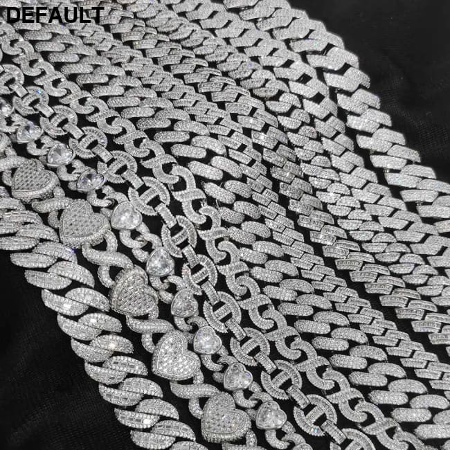 Mens Cuban Link Chain Bracelet Gold Plated Bling Miami Prong Set Diamond for Men 25MM Iced Out Hip Hop Jewelry Bracelets