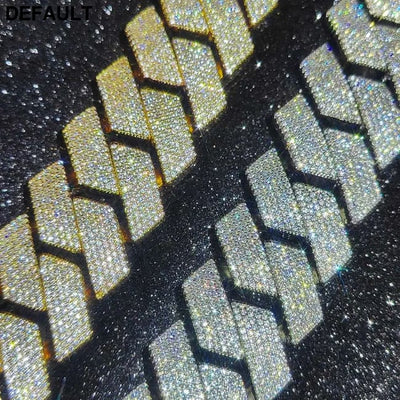 Mens Cuban Link Chain Bracelet Gold Plated Bling Miami Prong Set Diamond for Men 25MM Iced Out Hip Hop Jewelry Bracelets