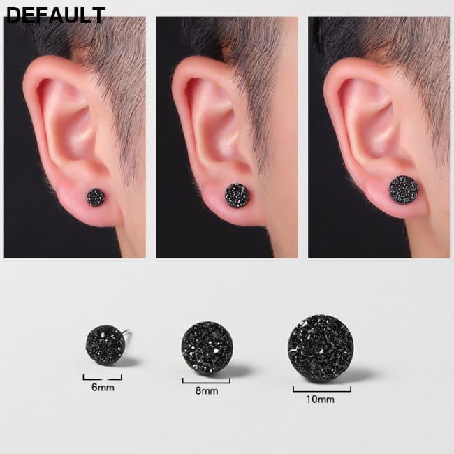 Men’s Fashion Simple Temperament Silver Earrings Men