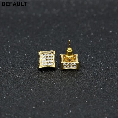 Men’s Hip Hop Micro-zircon-encrusted Stud Earrings Men