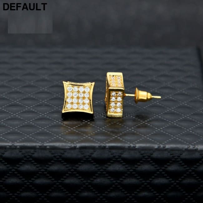 Men’s Hip Hop Micro-zircon-encrusted Stud Earrings Men