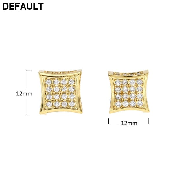 Men’s Hip Hop Micro-zircon-encrusted Stud Earrings Men