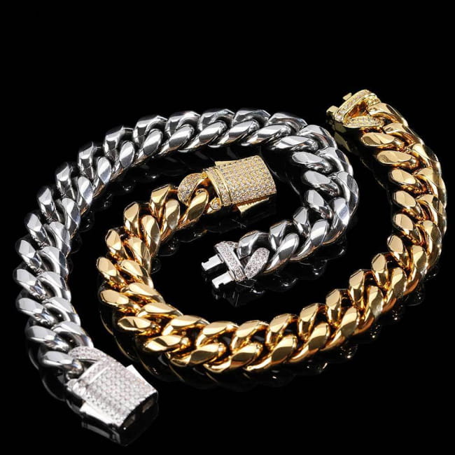 Mens Jewelry Accessory 18k Gold Titanium Steel Bracelet Men Bracelets