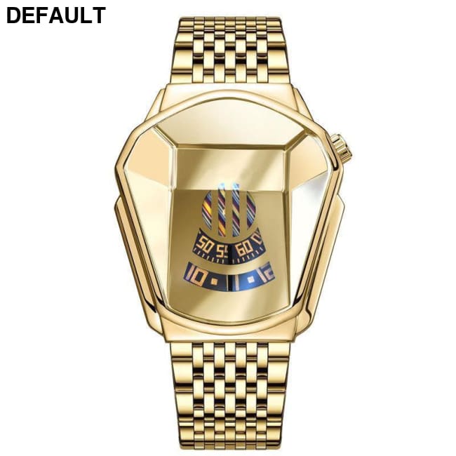 Men’s Quartz Watch With Alloy Steel Band Gold Men Watches Best Selling Products