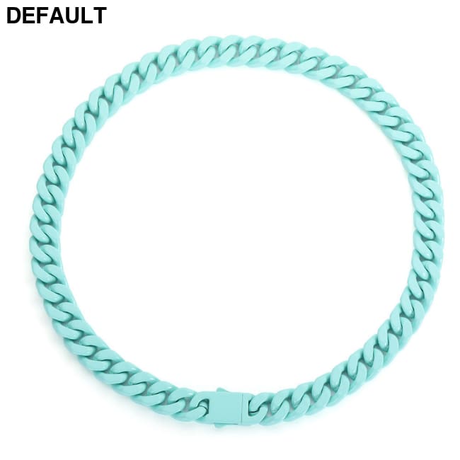 Men’s Stainless Steel Colorfast Jewelry Necklace Blue Men Necklaces Sterling Silver