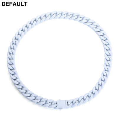 Men’s Stainless Steel Colorfast Jewelry Necklace White Men Necklaces Sterling Silver