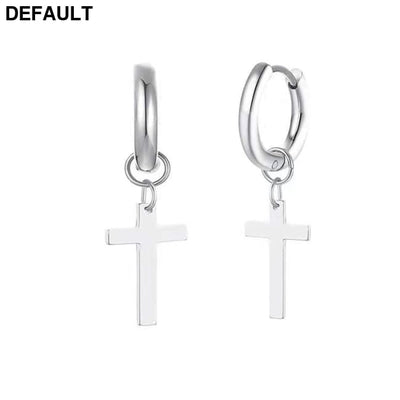 Men’s Stainless Steel Hip Hop Punk Earrings / 1pair Men