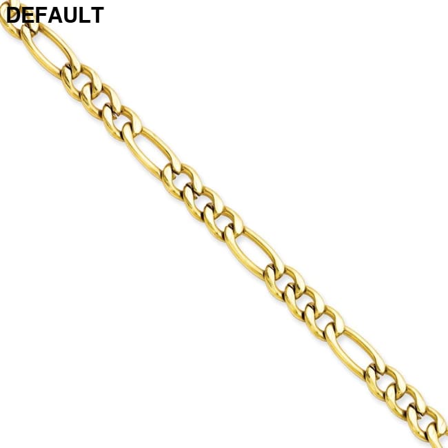 Men’s Stainless Steel IP Gold-plated Figaro Chain Bracelet Men Bracelets