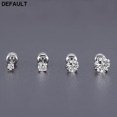 Men’s Titanium Steel Earrings with Zircon Premium Jewelry Pair Men Eaux De Toilette