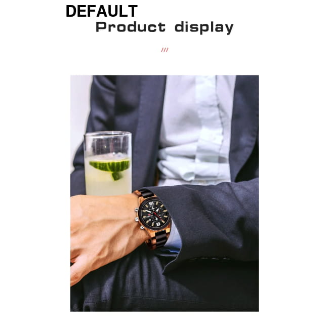 Men’s Wood Watches Luxury Luminous Multi-function Wooden Black yellow Men Sport Best Selling Products