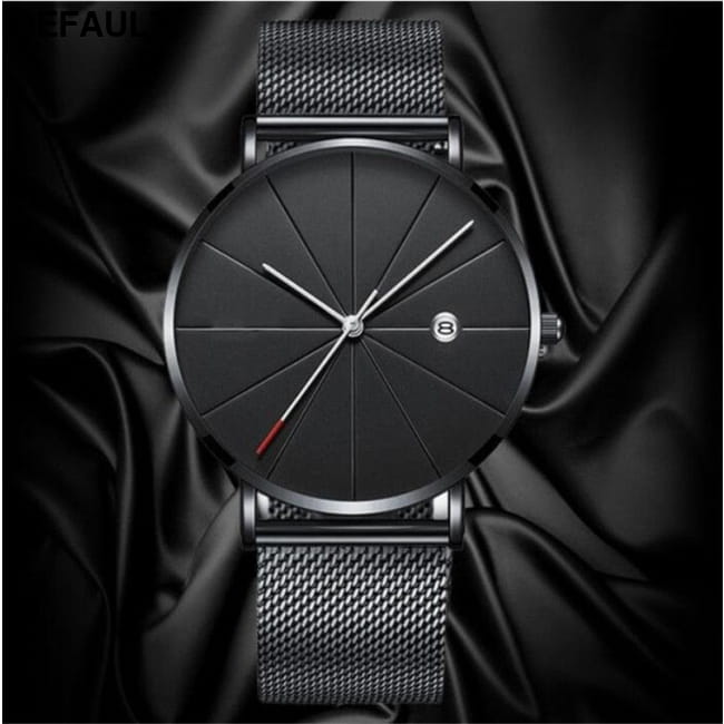 Mesh Band Steel Watch - Classic Men’s Timepiece Men Quartz Watches - Best Selling Products