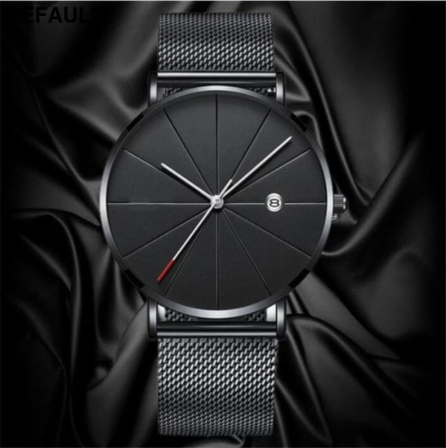 Mesh Band Steel Watch - Classic Men’s Timepiece Men Quartz Watches - Best Selling Products