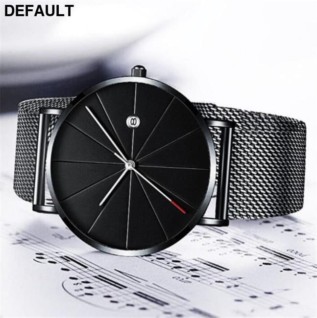 Mesh Band Steel Watch - Classic Men’s Timepiece Men Quartz Watches - Best Selling Products