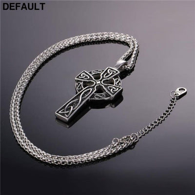 Metal Cross Necklace Silver Men Necklaces Sterling