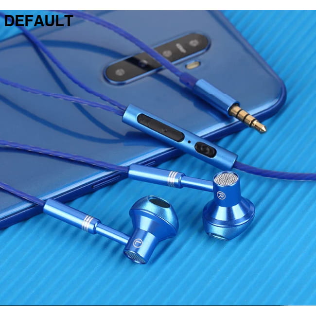 Metal Wired Earphones Sport Running Gaming Music Headphone Earbuds Headsets