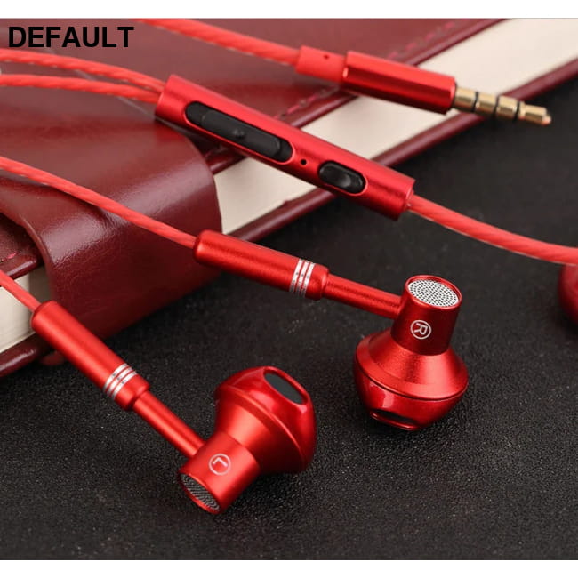 Metal Wired Earphones Sport Running Gaming Music Headphone Earbuds Headsets