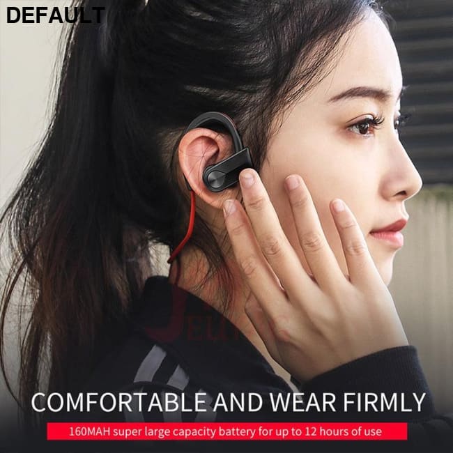 MEUYAG portable wireless Bluetooth 5.0 sports noise-cancelling waterproof headset with microphone Support iOS/Android