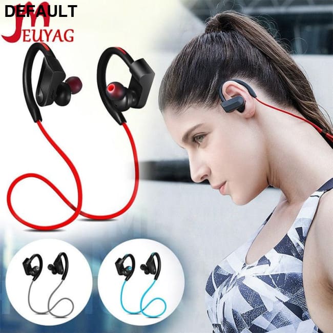 MEUYAG portable wireless Bluetooth 5.0 sports noise-cancelling waterproof headset with microphone Support iOS/Android