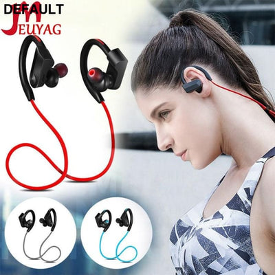 MEUYAG portable wireless Bluetooth 5.0 sports noise-cancelling waterproof headset with microphone Support iOS/Android