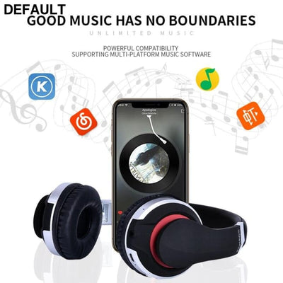 MH7 Wireless Headphones Bluetooth Headset Foldable Stereo Gaming Earphones With Microphone Support TF Card For IPad