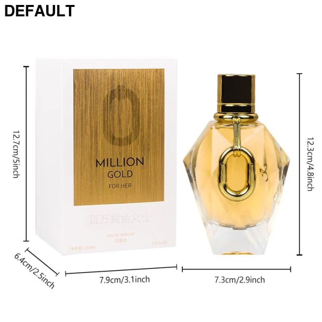 Million Gold For Her Women Perfume Edp Long Lasting Oriental Rose & Patchouli Luxury Oud Woody Notes Blossom Pheromone