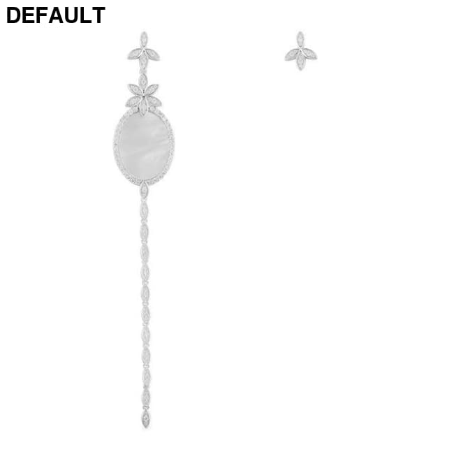 MINA BEAR 1: 1 New Fashion Charm Black And White Zircon Dragon Tail Earrings Luxury Jewelry Gift For Monaco Women