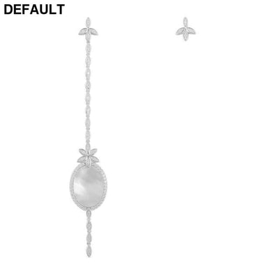 MINA BEAR 1: 1 New Fashion Charm Black And White Zircon Dragon Tail Earrings Luxury Jewelry Gift For Monaco Women Light