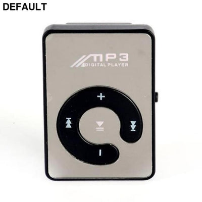 Mini MP3 Player Mirror Clip USB Digital Support 8GB SD TF Card Without Charger Black MP3/MP4/MP5 Players Best Selling